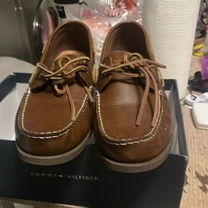 Tommy Hilfiger boat shoes , size 13 wore a couple of times